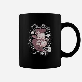 Flower Dragon Hug Baby Unicorn Coffee Mug - Seseable