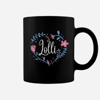 Flower Lolli Grandma Christmas Birthday Gift Coffee Mug - Seseable