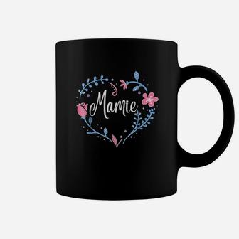 Flower Mamie Grandma Christmas Birthday Gift Coffee Mug - Seseable