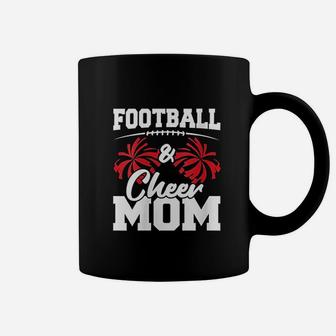 Football And Cheer Mom High School Sports Cheerleading Coffee Mug - Seseable
