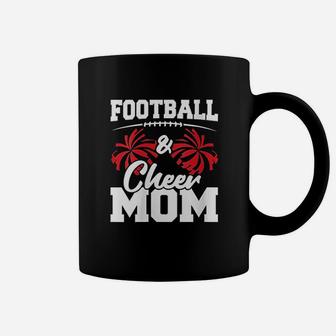 Football And Cheer Mom High School Sports Coffee Mug - Seseable