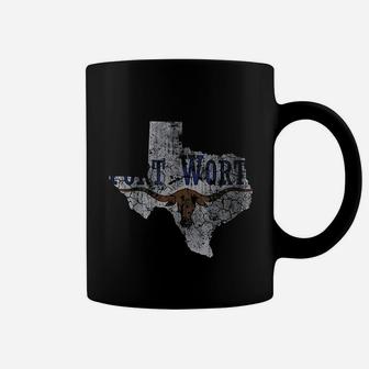 Fort Worth Flag Texas Home Love Family Vintage Coffee Mug - Seseable
