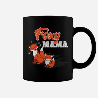 Foxy Mama Cute Mom Fox Funny Animal Mommy Gift Coffee Mug - Seseable
