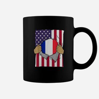 France Flag Blood Inside Me Home Pride French American Gift Coffee Mug - Seseable
