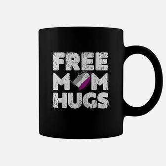 Free Mom Hugs Free Mom Hugs Asexual Pride Coffee Mug - Seseable
