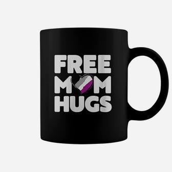 Free Mom Hugs Free Mom Hugs Asexual Pride Lgbtqia Coffee Mug - Seseable
