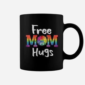 Free Mom Hugs Lgbt Pride Parades Daisy Flower Coffee Mug - Seseable