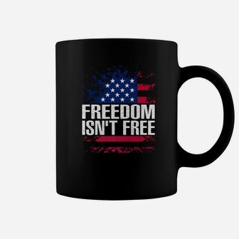 Freedom Isnt Free Shirt Veteran Patriotic American Flag Premium Coffee Mug - Seseable