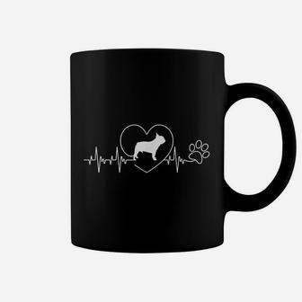 French Bulldog Heartbeat Coffee Mug - Seseable
