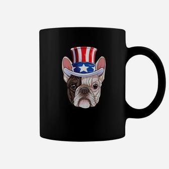 French Bulldog Uncle Sam 4th Of July Kids Boys Girls Coffee Mug - Seseable