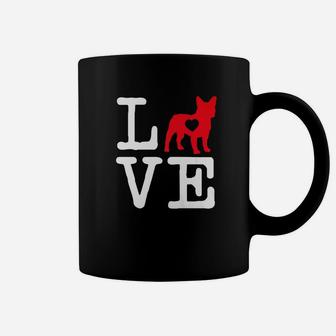 French Bulldog Valentines Day Shirt Mom Lover Dog Heart Gift Coffee Mug - Seseable