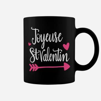 French Teacher Valentines Day Joyeuse Saint Valentin Coffee Mug - Seseable