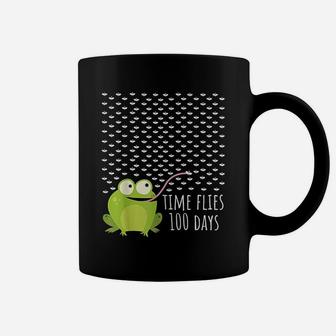 Frog Fly 100 Days Of School Teacher Boy Girl Gift Coffee Mug - Seseable