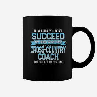 Fun Sport Coach Gift Funny Cross Country Saying Coffee Mug - Seseable