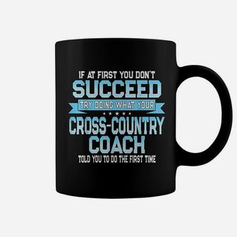 Fun Sport Coach Gift Funny Cross-country Saying Coffee Mug - Seseable