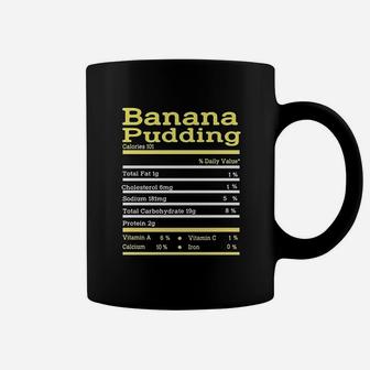 Funny Banana Pudding Nutrition Fact Thanksgiving Christmas Coffee Mug - Seseable