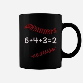 Funny Baseball Gift 643 2 Baseball Double Play Coffee Mug - Seseable