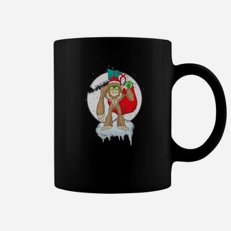 Funny Bigfoot Christmas Bigfoot Santa Xmas Gift Coffee Mug - Seseable