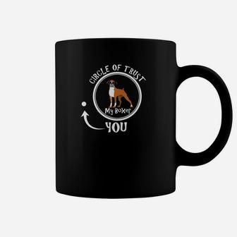 Funny Boxer Dog Circle Of Trust Coffee Mug - Seseable