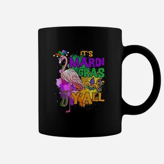 Funny Carnival Party Gift Flamingo Mardi Gras Coffee Mug - Seseable