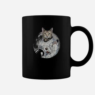 Funny Cat Astronaut Space Coffee Mug - Seseable
