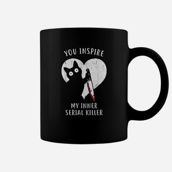 Funny Cat In Heart You Inspire Me Gifts For Cat Lovers Coffee Mug - Seseable