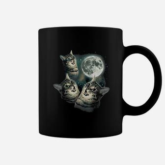 Funny Cat Three Cat Moon Coffee Mug - Seseable