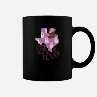 Funny Cats Boots Texas Country Girl Cowgirl Novelty Shirt Coffee Mug - Seseable