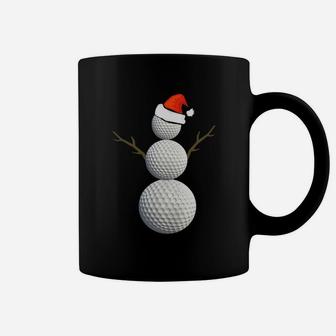 Funny Christmas Golf Snowman Coffee Mug - Seseable