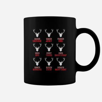 Funny Christmas Reindeer Hunter Deer Meat Hunting Gifts Coffee Mug - Seseable