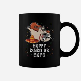 Funny Cinco Pug Mexican Sombrero Coffee Mug - Seseable