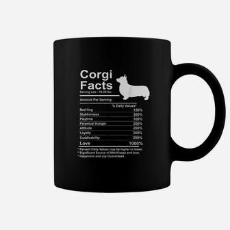 Funny Corgi Facts Nutrition Gift Cardigan Pembroke Corgi Mom Coffee Mug - Seseable