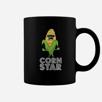 Funny Corn Star With Sunglasses Gift For Corn Farmer Coffee Mug - Seseable