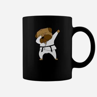 Funny Dabbing English Bulldog Karate Cute Dab Coffee Mug - Seseable