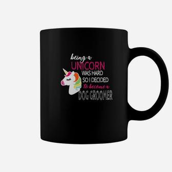 Funny Dog Groomer Unicorn Gift Idea Christmas Women Coffee Mug - Seseable