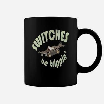 Funny Electrician Shirt Switches Be Trippin Gift Coffee Mug - Seseable