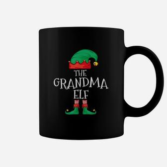 Funny Elf Family Christmas Grandma Elf Pajama Coffee Mug - Seseable