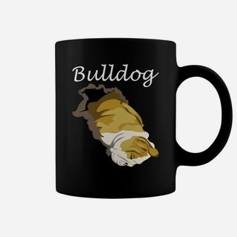 Funny English Bulldog Puppies I Love Bulldog Coffee Mug - Seseable