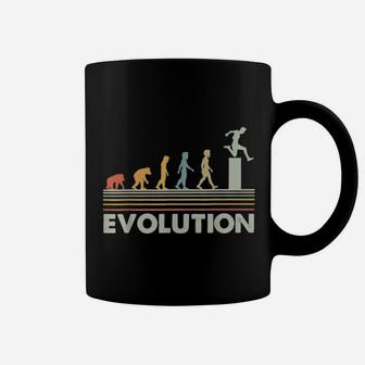 Funny Evolution Parkour Vintage Coffee Mug | Seseable UK