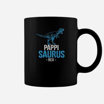 Funny Fathers Day Gift For Grandpa Pappi Saurus Rex Premium Coffee Mug - Seseable