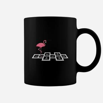 Funny Flamingo Hopscotch Coffee Mug - Seseable