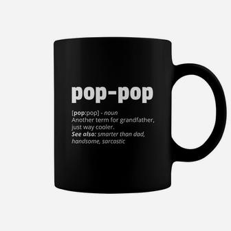 Funny Gift For Grandfather Fathers Day Pop Pop Definition Coffee Mug - Seseable