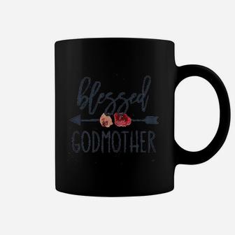 Funny Godmother Saying For Mothers Day Blessed Godmother Coffee Mug - Seseable