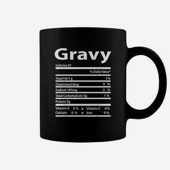 Funny Gravy Nutrition Fact Gift For Thanksgiving Christmas Coffee Mug - Seseable