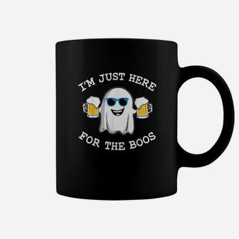 Funny Halloween I Am Just Here For The Boos Costume Gift Coffee Mug - Seseable