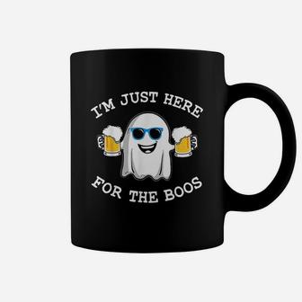Funny Halloween I Am Just Here For The Boos Costume Gift Coffee Mug - Seseable