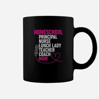 Funny Homeschool Mom Design All Home School Mom Jobs Coffee Mug - Seseable