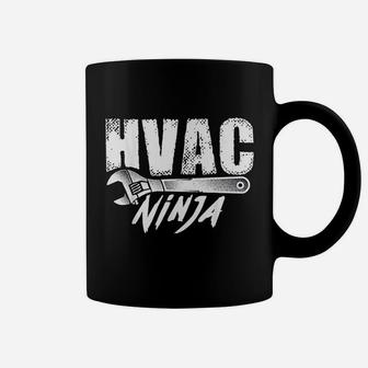 Funny Hvac Ninja Gift For Men Cool Ninjutsu Technician Lover Coffee Mug - Seseable