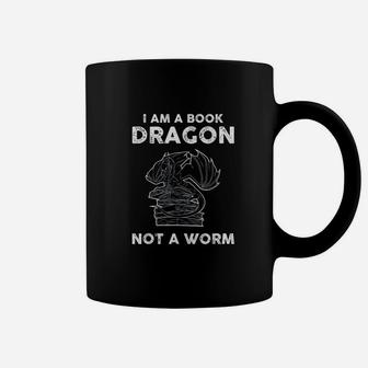 Funny I Am A Book Dragon Book Lover For Book Nerds Coffee Mug - Seseable