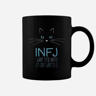 Funny Infj Cat Lover Introvert Me Time Cat Lady Coffee Mug - Seseable